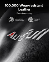 AutoFull Gaming Chair, Racing Style Gaming Chair with Ergonomic Lumbar Support,Adjustable High Back PU Leather PC Chair with Footrest,Black AutoFull