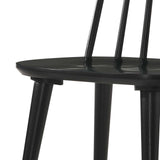 DUHOME Dining Chairs Set of 4 Wood Dining Room Chair Black Spindle Side Kitchen Room Country Farmhouse Chairs Black DUHOME
