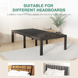 Novilla Twin Bed Frame, 14 Inch Metal Platform Bed Frame Twin Size with Storage Space Under Bed, Heavy Duty Steel Slat Support, Easy Assembly, No Box Spring Needed Novilla