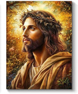 Jesus Paint by Numbers Kit for Adults, 16"x20" Canvas Painting Kit for Beginners, Modern Aesthetic DIY Paint by Number on Canvas for Home Wall Decor 49 WoodArtSupply