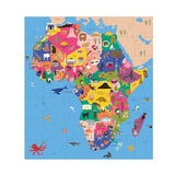 Mudpuppy Map of Africa – 70 Piece Geography Puzzle with Country-Shaped Pieces and Iconic Landscapes Cultural Items and More Mudpuppy