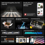 Ortur R2 10W Laser Engraver Enclosed Laser Cutter and Engraver Machine Smart Camera Positioning Batch Engraving Wood & Metal Ortur