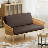 Magshion Futon Cover Washable Zippered Sofa Furniture Bed Mattress Covers Armless Couch Slipcover Protector Twin Size 39"x75"x6" Coffee Magshion