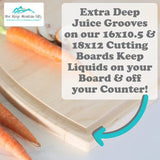 Blue Ridge Mountain Gifts Personalized Cutting Board - Laser Engraved Wooden Chopping Boards, Measurement Conversions for Counter Display and use Blue Ridge Mountain Gifts