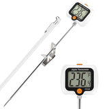 Candy Thermometer for Candy Making with Pot Clip,Best Instant Read Thermometer Digital for Cooking, Baking, Candy and Cheese Making – 10 Inch Probe, Large Rotating LCD Display, Essential Baking Tool efengcook