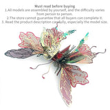 3D Metal Butterfly Model Kit, DIY Assembly Puzzle, Stainless Steel, Colorful Design, Advanced Difficulty, Ages 14+