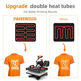KOKEBREN 6 in 1 Heat Press Machine 12x15 Inch 360-Degree Swing Away Digital T Shirt Pressing Machine Multifunction Heat Transfer Sublimation Combo for T Shirts Mugs Hat Plate Cap KOKEBREN