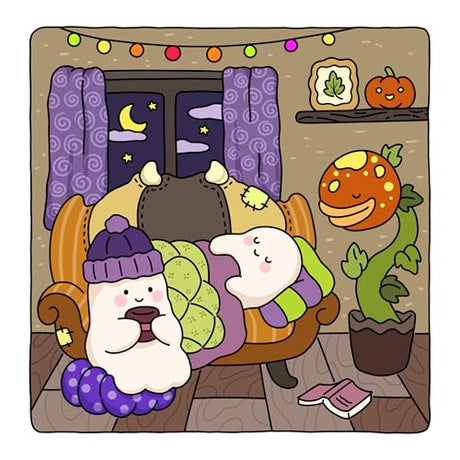 Spooky Fuzzy: Cute Creepy Coloring Book for Adults and Teens for Relaxation (Fuzzy Friends Coloring) Vivi Tinta