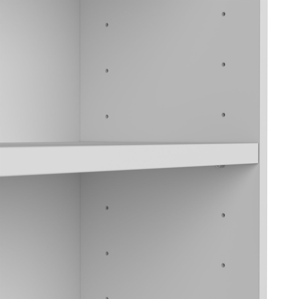 Bush Home Universal 15W Tall Corner Bookshelf in White, 6 Shelf Narrow Bookcase for Home Office Storage or Living Room Organization Bush Home