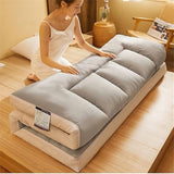 Thick Japanese Futon Mattress, Roll-UpMattress,Single/Double/Queen Size, Portable Camping Mat, Sofa Bed, Tatami Mat,Breathable Floor Lounger, Fold Sleeping Pad for Home Travel Generic