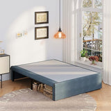 Upcanso 16 Inch Bed Frame Queen Size with Fabric Cover, Metal Platform Queen Bed Frame with Storage No Box Spring Needed, Heavy Duty Non-Slip, Easy Assembly Mattress Foundation Upcanso