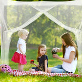 COZFUR Mosquito Net for Bed Mosquiteros Cameros para Cuba One Side Opening White Bed Canopy Netting for Bedroom Camping Outdoor Travel (L75 X W35 X H63 Inch)