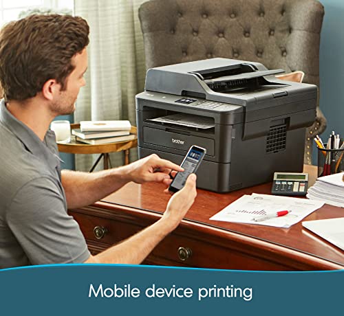 Brother MFCL2750DW Monochrome All-in-One Wireless Laser Printer, Duplex Copy & Scan, Includes 4 Month Refresh Subscription Trial and Amazon Dash Replenishment Ready Brother