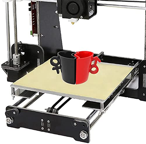 Aluminum MK2 MK3 12V Heated Bed Hotbed Upgrade with Hotbed Wire Cable Line for Anet A8 A6 3D Printer, Black 220x220mm WoodArtSupply