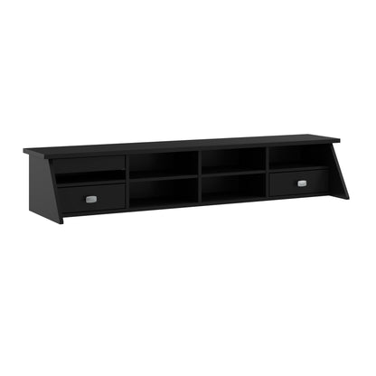 Bush Furniture Broadview Desktop Organizer in Classic Black | Storage for Home Office Workspace - WoodArtSupply