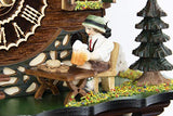 Cuckoo-Palace German Cuckoo Clock - The Brotzeit House - with Quartz Movement - 10.3 inches high - Black Forest Clock Cuckoo Palace