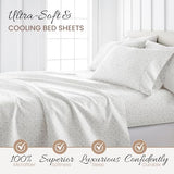 Linen Market 4 Piece King Size Sheets (Gray Vines) - Sleep Better Than Ever with These Ultra-Soft & Cooling King Sheets for Your King Size Bed - Deep Pocket Fits 16" Mattress