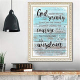 5D Diamond Painting by Number Kit, Grant Me Serenity Courage Wisdom Full Drill Embroidery Cross Stitch Picture Supplies Arts Craft Wall Sticker Decor 11.8x15.7 inch Grneric
