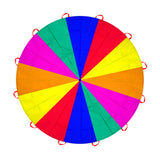 AMYESE 20ft Rainbow Parachute for Outdoor Party Games, Kids Play Parachute Group Cooperative Team Game Toys, Family Get-Together Entertainment AMYESE
