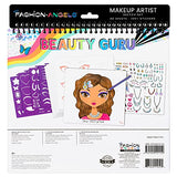Fashion Angels Make-up & Hair Design Sketch Portfolio (11452) Sketchbook for Beginners, Sketchbook with Stencils and Stickers for Ages 6 and Up Fashion Angels