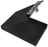Saunders Metal Clipboard with Storage, Dual Storage Nursing, Letter Size Heavy Duty Contractor with High Capacity Clip and Self Locking Latch, Black, Proudly Made in USA Saunders
