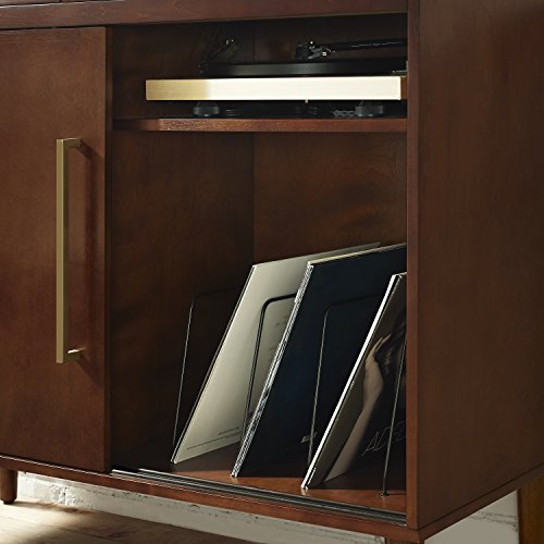 Crosley Furniture Everett Mid-Century Modern Media Console, Mahogany