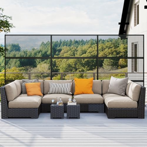Giantex Metal Privacy Screen 72''H x 48''W, Powder-Coated Decorative Outdoor Fence Panel, Wall Divider for Room Separation, Freestanding Patio Divider with H-Shaped Base for Yard (Mesh Pattern) Giantex