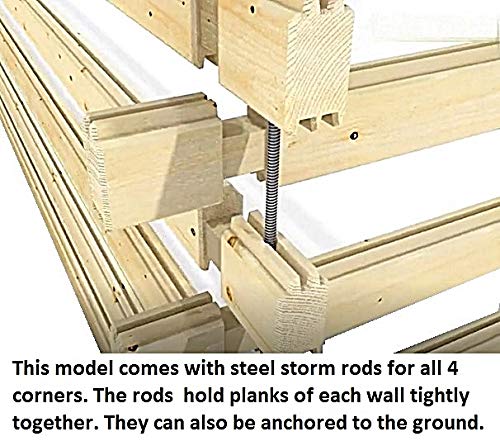 Allwood Spruce Claudia | 209 SQF Cabin Kit, Garden House - WoodArtSupply