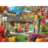 Bits and Pieces “The Maple House” Jigsaw Puzzle by Alan Giana - 300 & 500 pc Variants - 18" x 24" - Autumn Maple Syrup Store Scene, Recycled Chipboard, Random Die-Cut (500 Piece Puzzle) Bits and Pieces