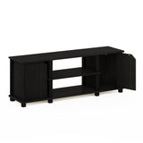 Furinno Brahms TV Stand Entertainment Center with Shelves and Storage for TV Size up to 45 Inch, Espresso/Black Furinno