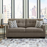 Signature Design by Ashley Mahoney Contemporary Tufted Sofa, Dark Brown Signature Design by Ashley