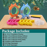 𝑷𝒆𝒓𝒇𝒆𝒄𝒕 𝑻𝒖𝒎𝒃𝒍𝒆𝒓 𝑪𝒍𝒂𝒎𝒑,Sublimation Blanks Tumbler Clamp Tool, for 20oz 30oz Sublimation Blanks, Heat Resistant Gloves, Heat Tape Sublimation, Heat Tape Dispenser Sublimation Kit AFW