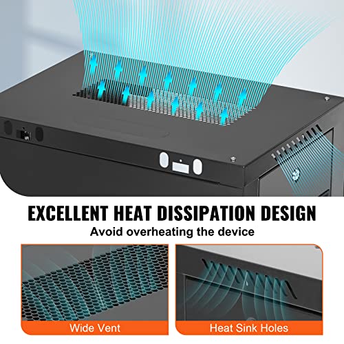 VEVOR 9U Wall Mount Network Server Cabinet, 15.5'' Deep, Server Rack Cabinet Enclosure, 200 lbs Max. Ground-Mounted Load Capacity, with Locking Glass Door Side Panels, for IT Equipment, A/V Devices VEVOR