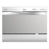 Midea MDC22P2ASS Energy Star Portable Dishwasher, 6 Place Settings & 6+2 Washing Programs.Most of The Cleaning Cycles, Including Auto, Heavy, Normal, Delicate, ECO, Quick and Rinse, White Midea