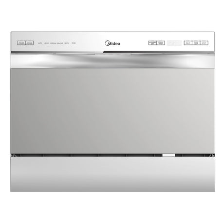 Midea MDC22P2ASS Energy Star Portable Dishwasher, 6 Place Settings & 6+2 Washing Programs.Most of The Cleaning Cycles, Including Auto, Heavy, Normal, Delicate, ECO, Quick and Rinse, White Midea