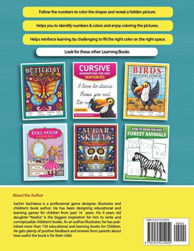 Cakes & Candies Colour by Number: Coloring Book for Kids Ages 4-8 Independently Published