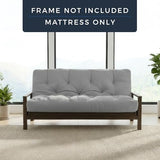 Loosh Home | 10" Queen Size Futon Sofa Bed Memory Foam Mattress - USA Made, Black, Frame Not Included Loosh