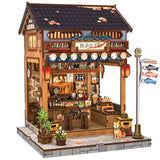 CUTEBEE Book Nook Kit - DIY Miniature House Japanese Izakaya, Dollhouse Kit for Adults and Teens, Booknook Tiny House Bookshelf Decor 3D Wooden Puzzle, Gifts for Family, Friends (Japanese Izakaya)