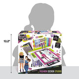 Canal Toys Style 4 Ever Fashion Design Studio, Design your own Fashions, Design Sheets with Stencils, Stickers, and Fabrics, Add Colors, Patterns, and Textures, All Organized in the Stylish Studio Canal Toys