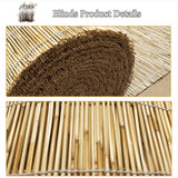 Bamboo Roller Shade Blinds 10'' 22'' 25'' 36'' 38'' 42'' 45'' Wide Cordless Bamboo Blinds Hand Woven roll up Shades for Window Porch Outdoor Patio(32''x64'') WoodArtSupply