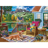 Bits and Pieces Jigsaw Puzzles for Adults 500 Pieces - Mountain Lake Bits and Pieces