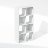 Furinno Pelli Cubic Storage Cabinet, Bookcase, Bookshelf, 8-Cube, White Furinno