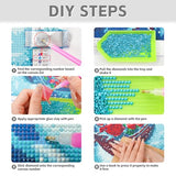 TZTTZT Diamond Art Kits for Adults - Sunlit Surf Kaleidoscope Wave Diamond Painting Kits for Adults Beginner, 12x16 in Frameless Diamond Painting Kit for Home Wall Decor TZTTZT