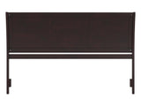 AFI Portland King Sleigh Solid Wood Panel Headboard in Espresso AFI