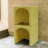 ECR4Kids Tri-Me Table and Cube Chair Set, Multipurpose Furniture, Fern Green, 3-Piece ECR4Kids