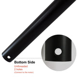 Steerg 36 inch Downrod included 5 20-AWG Extension Wire for Ceiling Fans Down Rod, Unthreaded, Dia 1.02'', Black Steerg