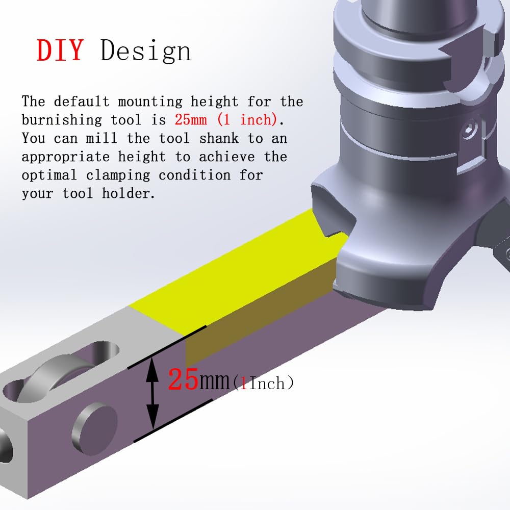 RHKING Mini Lathe Burnishing Tool Smooth Surface Finish Turning RHKING