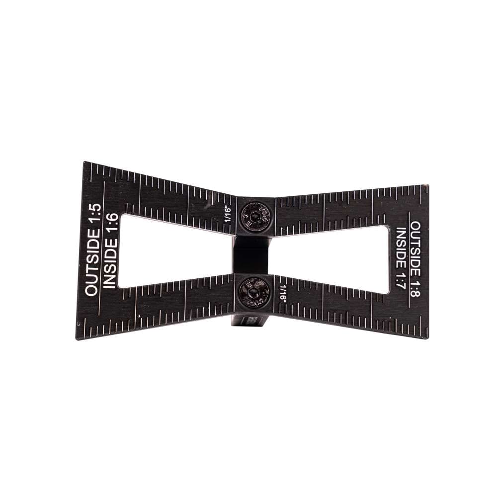 General Tools Woodworking Dovetail Marker Jig #47, Accurate and Precise Guide for 1:5, 1:6, 1:8, 1:10 Slopes, Black - WoodArtSupply