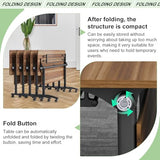 Conference Tables,Folding Conference Room Tables Office Table Flip Top Mobile Modular Meeting Training Tables with Silent Wheels,Seminar Boardroom Table for Home Office (4 Pack, 55.1x23.6x29.5) Crevew