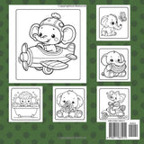 Elephant Coloring book: Bold and Easy For Cute Animals Elephant Lovers For Kids and Adults Majosta